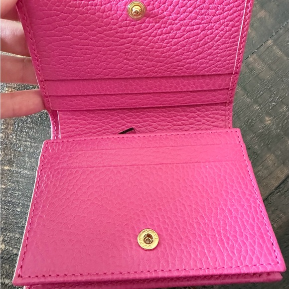 Gucci GG Marmont Fuchsia Leather Wallet - Picture 3 of 15